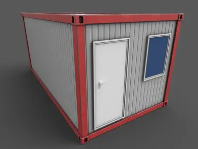 Office Container 01 Low-poly 3D model