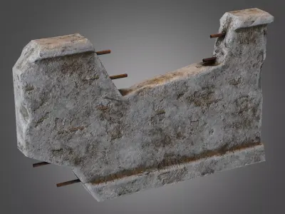 Wall 03 Pbr Low-poly 3D model