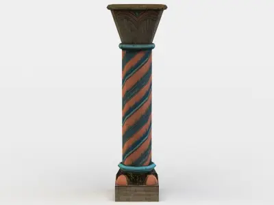 Column egyptian - egyptian Low-poly 3D model