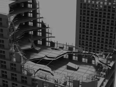 Apocalypse Destroyed City models 3D model