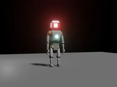 scifi robot 3D model