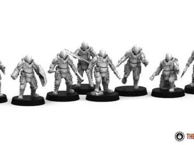 Coalition Veterans - Melee Weapons 3D print model