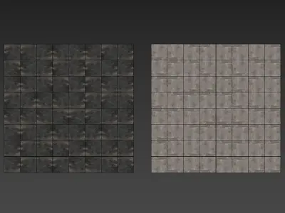 Stone Set 58 - Bundle - Black Slate and Brown Slate Texture