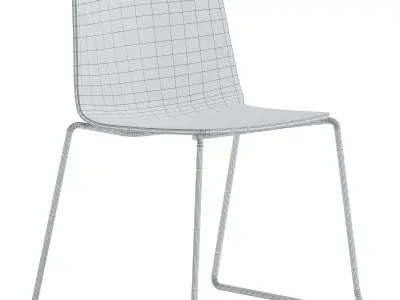 Sled Base Chair Rama by Kristalia 3D model