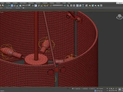 CLEAR DIAMOND SEMI FLUSH MOUNT Low-poly 3D model
