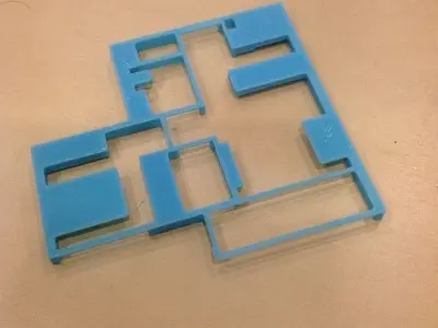 Mini floor plan Free 3D print model
