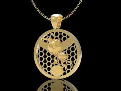 Bee pendant 3D print model order