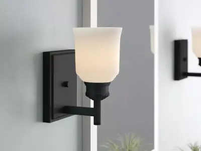 Zeke Light Armed Sconce 3D model