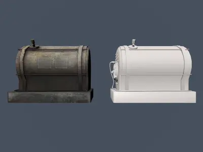 Electric city assets for game Low-poly 3D model