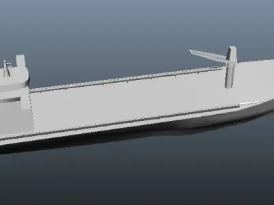Oil Ship  Low-poly 3D model