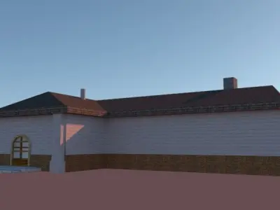 Simple Exterior House Design 3D model