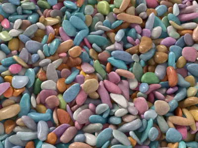 Pebble n8 low mix Two 3D model