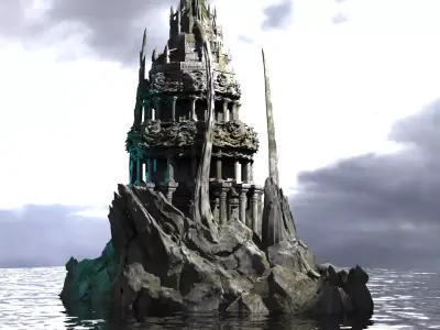 Azathoth Temple Crown Tower  3D model