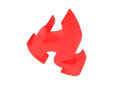Fire Symbol v3 002 Low-poly 3D model