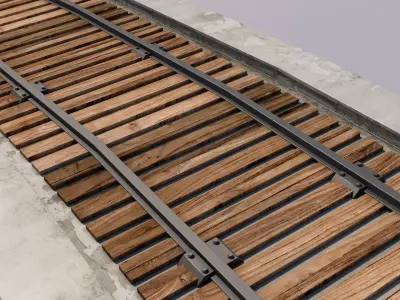 Train Bridge 3D model