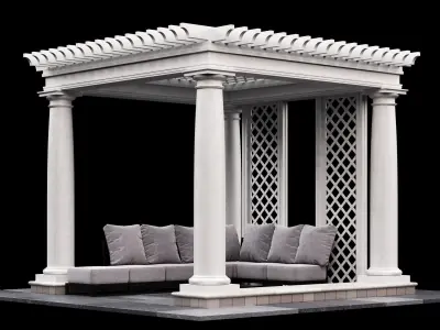 Pergola collection 3D Model Pack