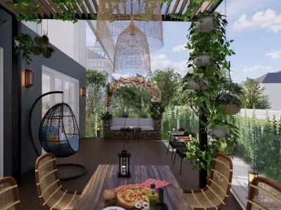 OUTDOOR GARDEN - LANDSCAPE DESIGN 3D model