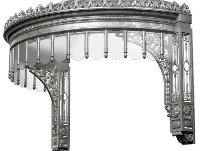 Cooper canopy over the porch 3D model