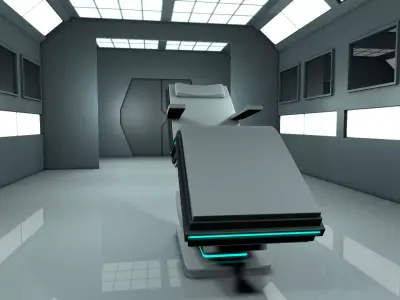 Room interior 3D model 2