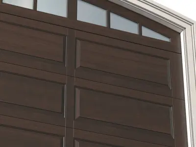 Automatic Classic Modern Garage Doors 3D model