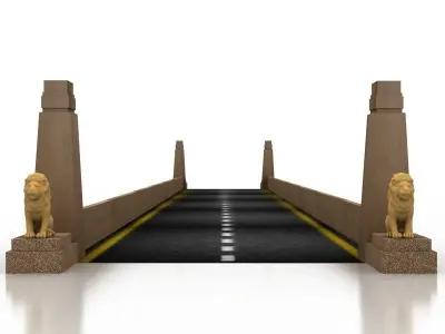 Qasr El Nil Bridge 3D model