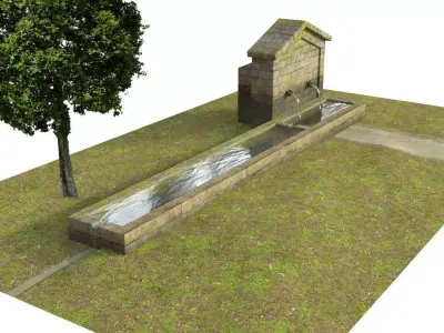 Fountain 3D model