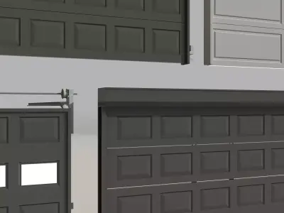 Metal Door Roller Shutter 3D model