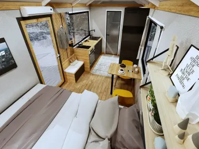 Tiny House TISA on  15m2 3D model