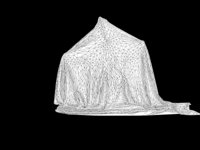 Fabric Cover 15 Low-poly 3D model