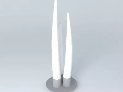 lamp with two sticks Free 3D model
