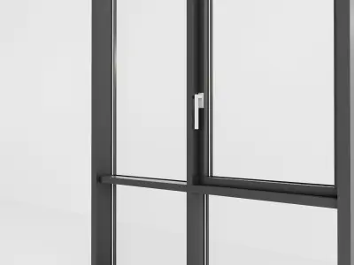 Panoramic glazing Stained glass 74 Low-poly 3D model