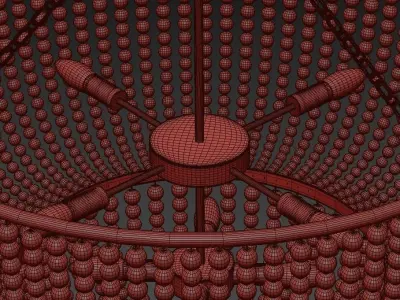 Marotte Chandelier two tiers 3D model