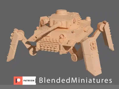 Tiger mech  3D print model