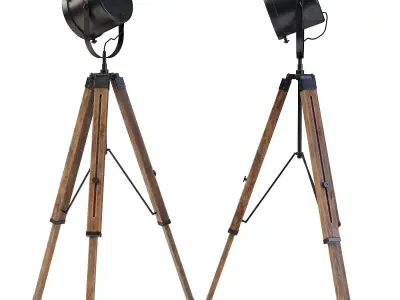 Tripod floor lamp TRIBECA 3D model