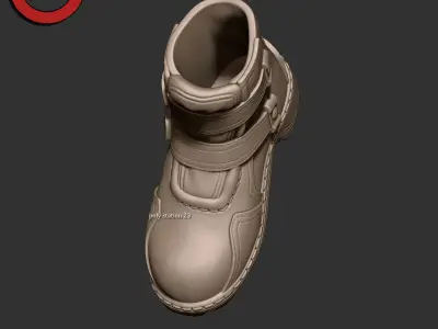 sci fi shoes v2 Highpoly zbrush 3D model