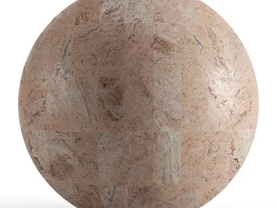 Seamless red marble masonry material - 7k Texture