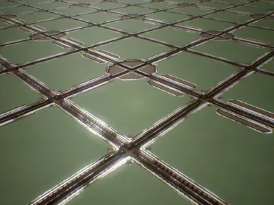 PBR Sci-Fi Spaceship Texture 57 Low-poly 3D model