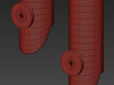 PVC luminaire wall lampPVC luminaire wall lamp 3D model
