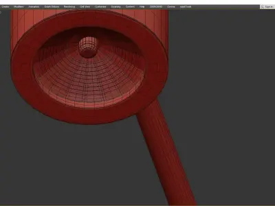 Aigle Ceiling Light 8 Low-poly 3D model