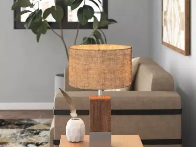 Shannen Table Lamp - 2 Colour 3D model