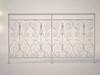 Iron Fence  Free 3D model