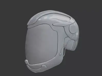 Sci Fi Helmet 3D Printable  3D print model