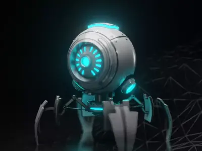 Robot Spider 3D model purchase