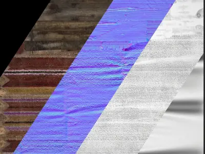 Market Tent Low-poly 3D model