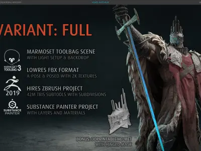 Poligone - King Arthur Project Files BASIC Low-poly 3D model