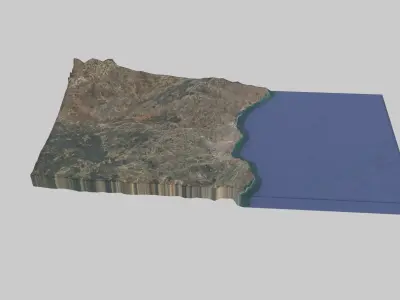 Safi City Low-poly 3D model