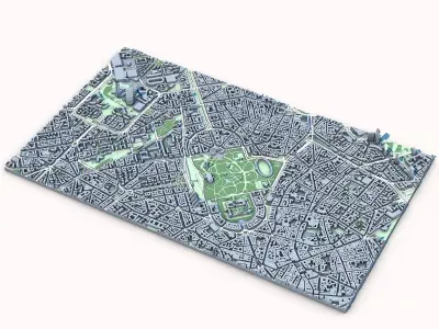 Porta Sempione Milano City 3D model