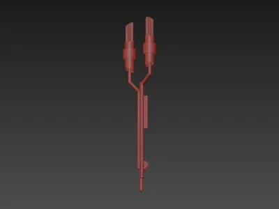 Tycho Torch Wall Sconce by LUXXU 3D model