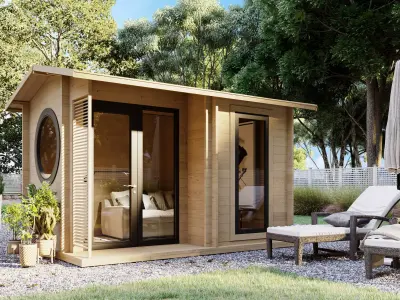 Small wooden cabin Ameli 3D model