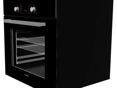 cooker electric oven with glass door Free 3D model